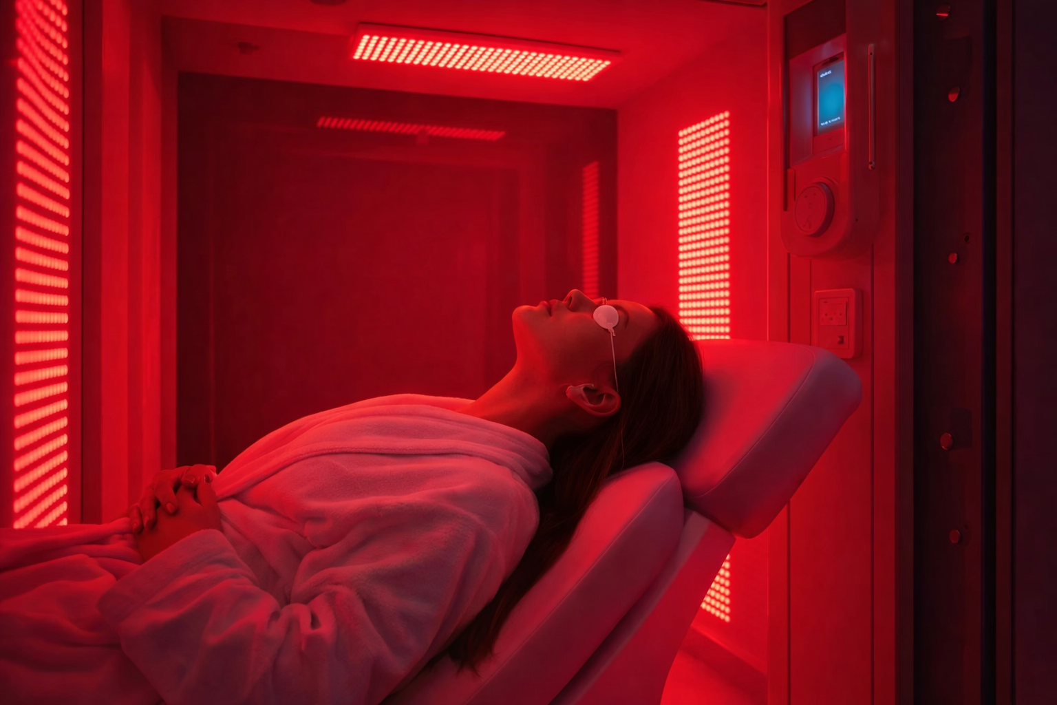 Red Light With Oxygen And Salt Therapy Booth In Granite Bay, Ca