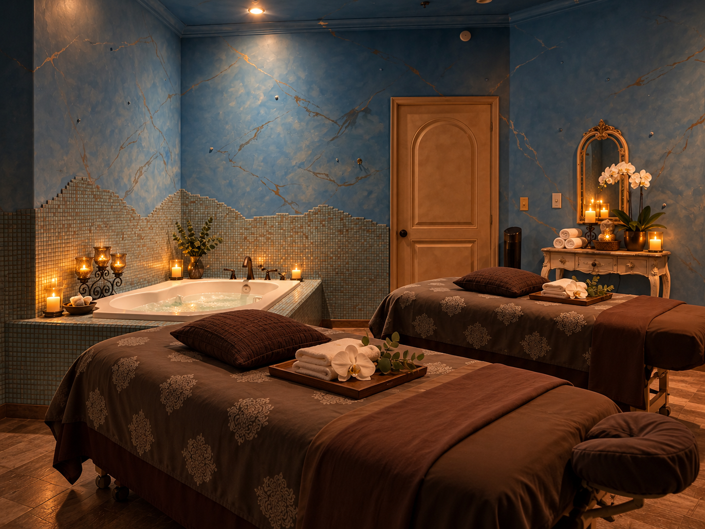 Dolce Vita - Day Spa In Granite Bay, Ca Serene Spa Room With Massage Tables